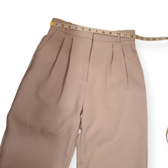 Abercrombie and Fitch Sloan Tailored Pant Beige Wide Leg Trouser 25/0 - Picture 13 of 16